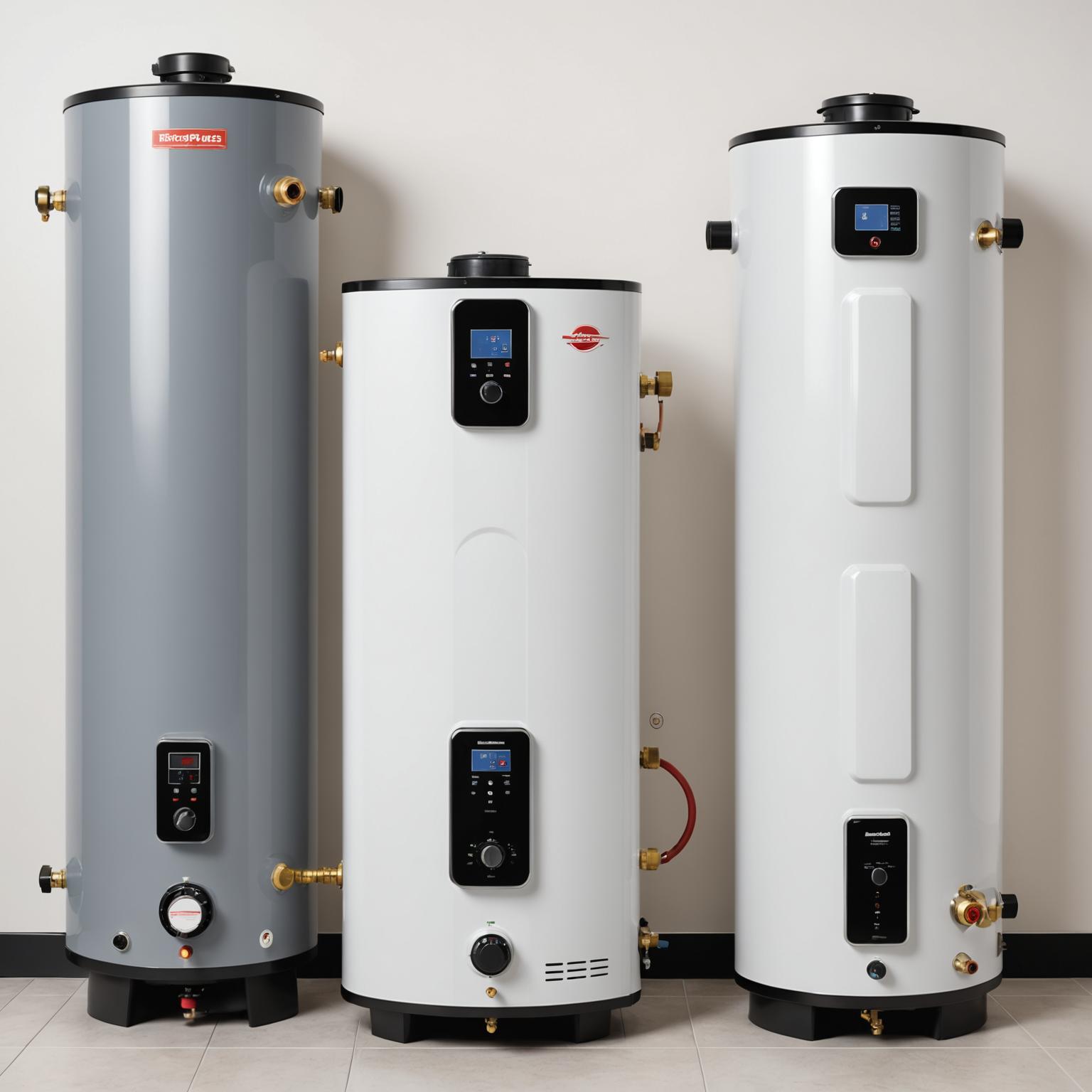 Different types of water heaters compared
