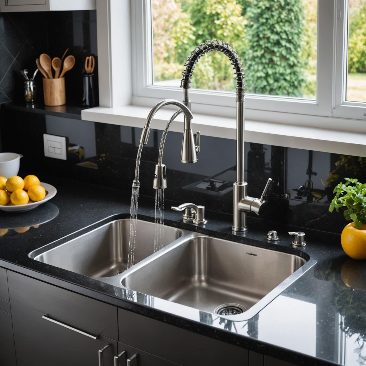 New kitchen sink installation